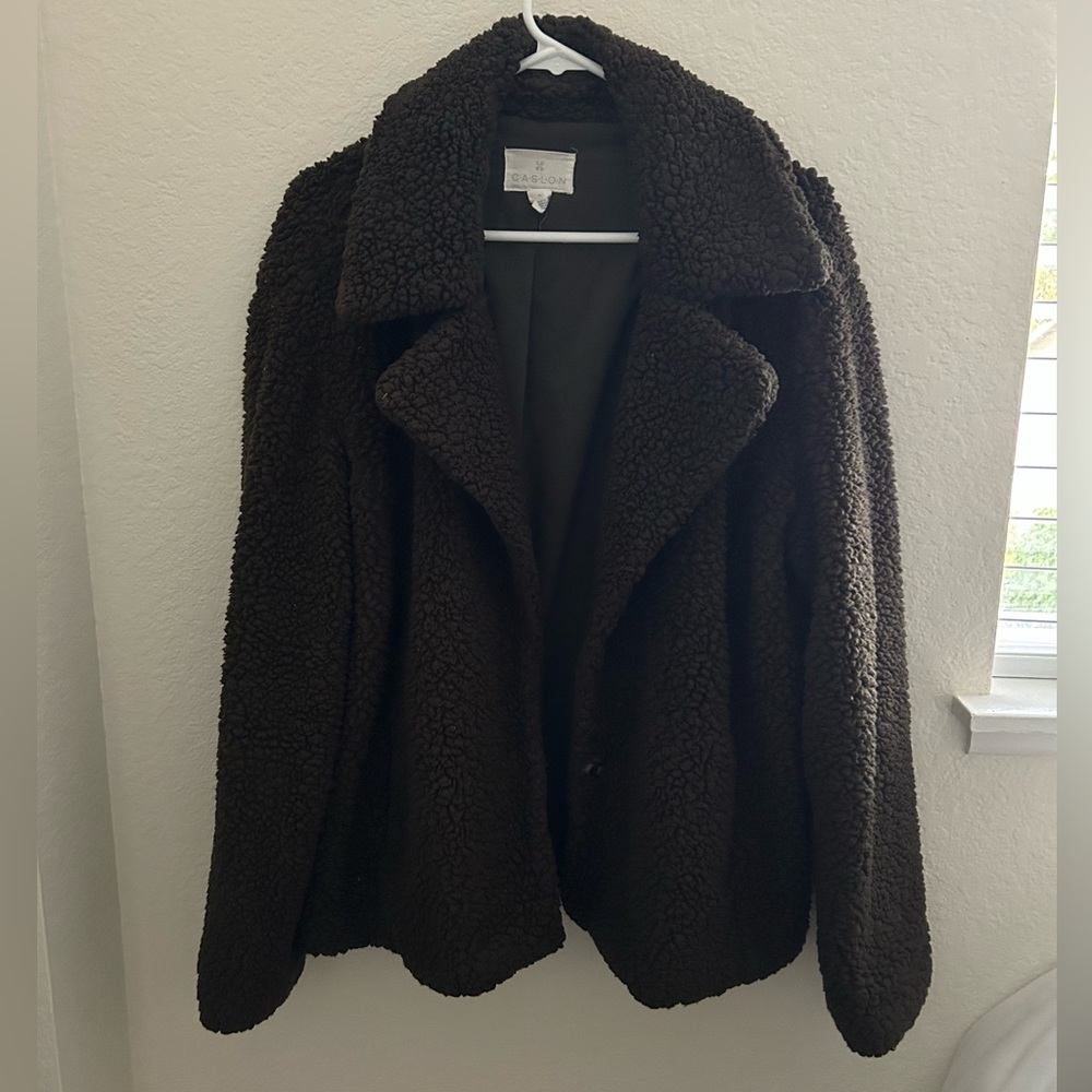 Cozy teddy jacket